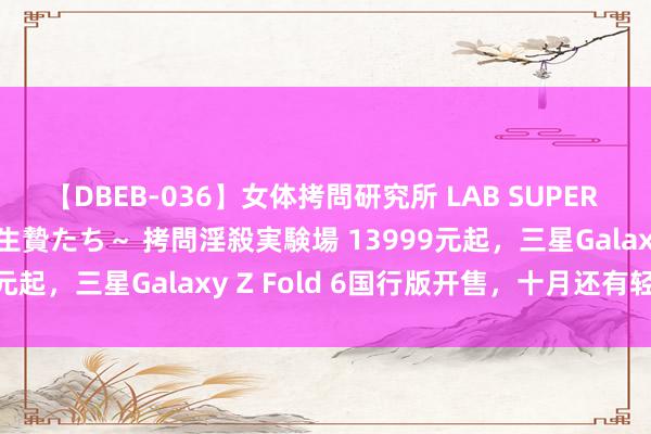 【DBEB-036】女体拷問研究所 LAB SUPER BEST ～イキ殺される生贄たち～ 拷問淫殺実験場 13999元起，三星Galaxy Z Fold 6国行版开售，十月还有轻佻款